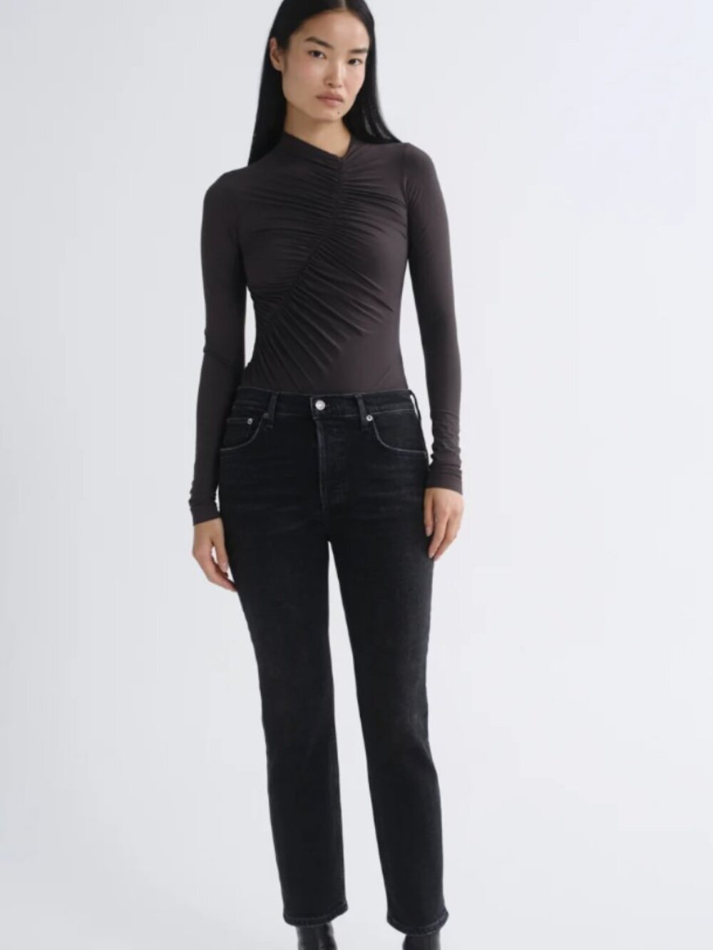 AGOLDE Riley High Rise Straight Crop Jeans | Size 26